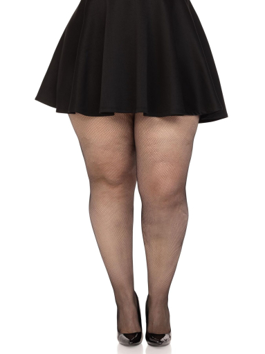 Панчохи Leg Avenue Spandex micro net tights Black 1X/2X - фото №3