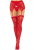 Панчохи Leg Avenue Leg Avenue Lace thigh highs & garterbelt Red One Size 
