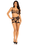Комплект Leg Avenue Top and garter harness Black One Size Комплект Leg Avenue Top and garter harness Black One Size - фото №5