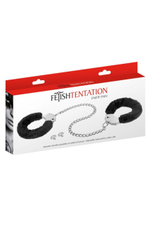 Поножі Fetish Tentation Adjustable metal and fur ankle cuffs - - фото №4
