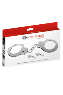 Наручники Fetish Tentation Adjustable metal wrist cuffs - - фото №4