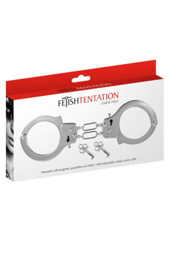 Наручники Fetish Tentation Soft adjustable metal wrist cuffs №4