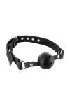 Кляп Fetish Tentation Premium Leather gag with stiff ball - фото №1