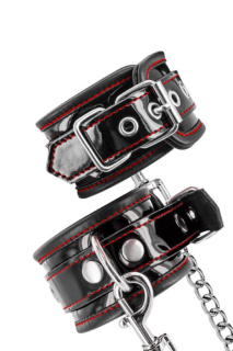 Наручники Fetish Tentation Premium Patent leather handcuffs - - фото №3