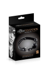 Кляп Fetish Tentation Premium Leather gag with silicone ball Black - фото №2