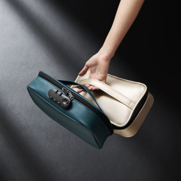 Кейс для іграшок Dorcel DISCREET BOX LUXURY GREEN, кодовий замок, 27?16?7,62 см - - фото №9