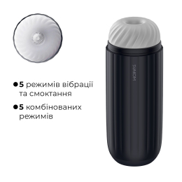 Інтерактивний смарт-мастурбатор з вібрацією та посмоктуванням Svakom Sam Neo 2 Pro, підігрів до 38 °C - - фото №4