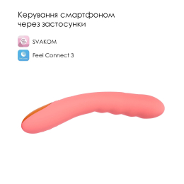 Смарт-вібратор з пульсацією Svakom Ava Neo Peach Pink, 15 режимів роботи, водонепроникний - - фото №2