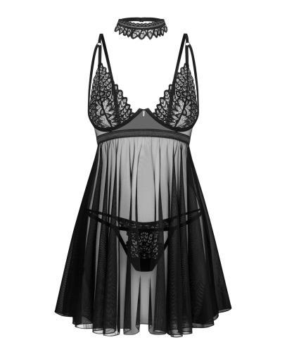 Бебі-дол Obsessive Donarella babydoll & thong M/L - фото №3