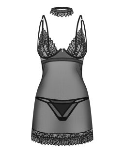 Сорочка Obsessive Donarella chemise & thong XS/S - - фото №3