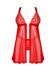 Бебі-дол Obsessive Elianes babydoll & thong XL/2XL Бебі-дол Obsessive Elianes babydoll & thong XL/2XL - фото №3