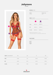 Корсет Obsessive Jollymore corset XS/S - - фото №5