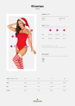 Боді Obsessive Kissmas teddy red S/M Боді Obsessive Kissmas teddy red S/M - фото №5