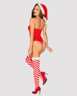 Боді Obsessive Kissmas teddy red L/XL Боді Obsessive Kissmas teddy red L/XL - фото №2