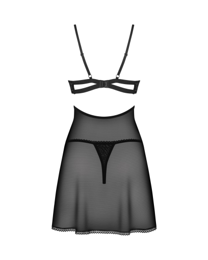 Бебі-дол Obsessive Nutris babydoll & thong XL/2XL - фото №4