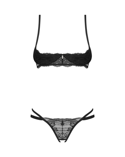 Комплект Obsessive Nutris 2-pcs crotchless set XS/S - фото №3