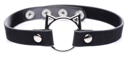 Чокер Master Series Kinky Kitty Ring Slim Choker - Black - фото