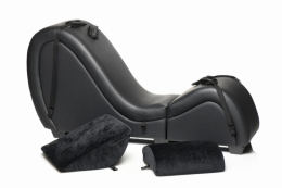 Секс-крісло з подушками Master Series Kinky Sex Lounge with Cushions - Black - - фото №6