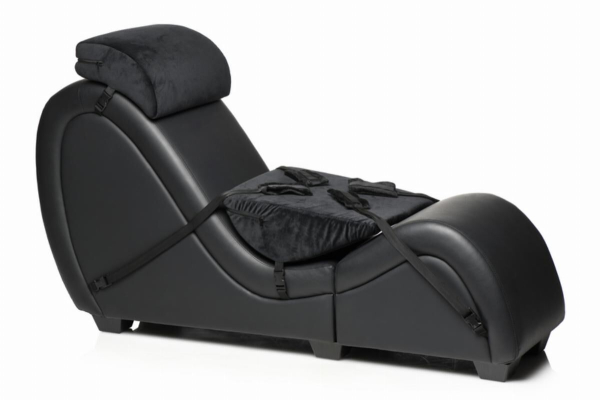 Секс-крісло з подушками Master Series Kinky Sex Lounge with Cushions - Black - фото
