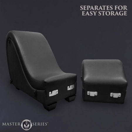 Секс-крісло з подушками Master Series Kinky Sex Lounge with Cushions - Black - фото №9