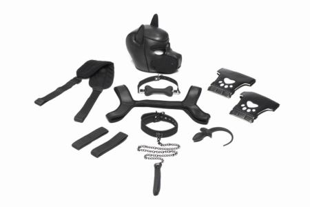 Набір BDSM цуценя Master Series Luxury Pup Arsenal Set - Black - фото
