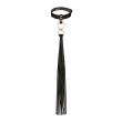 Нашийник с флогером Rosy Gold - Collar with Flogger - Black Нашийник с флогером Rosy Gold - Collar with Flogger - Black №1