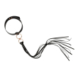 Нашийник с флогером Rosy Gold - Collar with Flogger - Black Нашийник с флогером Rosy Gold - Collar with Flogger - Black №3