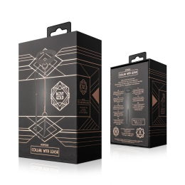 Нашийник з повідцем Rosy Gold - Collar with Leash - Black - - фото №3