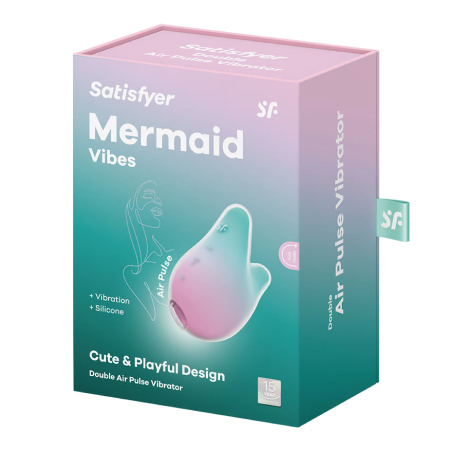 Вакуумний кліторальний стимулятор Satisfyer Mermaid Vibes Mint/Pink - фото №5