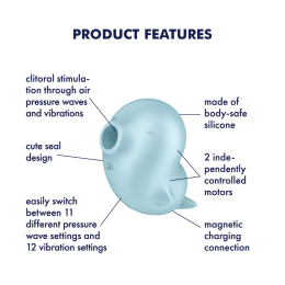 Вакуумний кліторальний стимулятор Satisfyer Sassy Seal - - фото №4