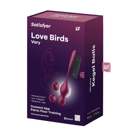 Вагінальні кульки з вібрацією Satisfyer Love Birds Vary Connect App №6