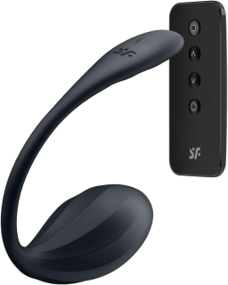 Віброяйце Satisfyer Ribbed Petal Connect App Black - - фото №2