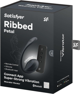 Віброяйце Satisfyer Ribbed Petal Connect App Black - - фото №7