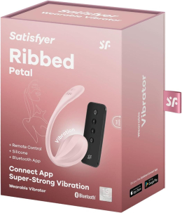 Віброяйце Satisfyer Ribbed Petal Connect App Rose - - фото №7