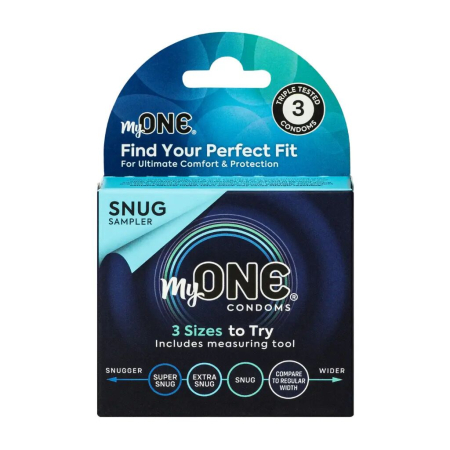 Презервативи MyONE Snug 3 Sampler шт, картонна коробка - фото