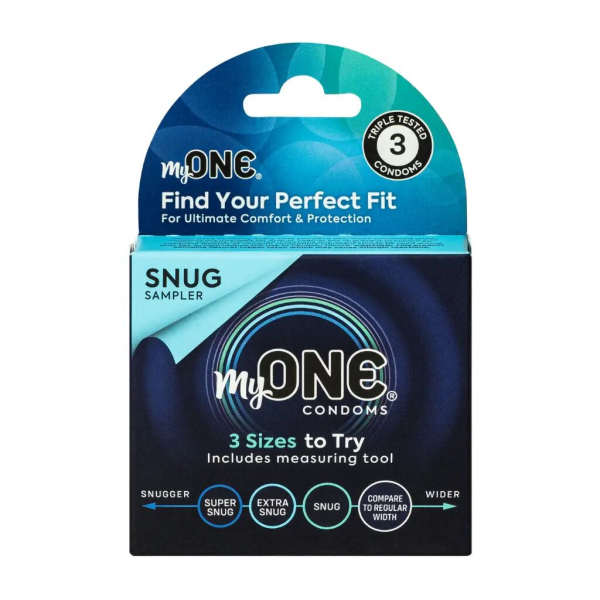 Презервативи MyONE Snug 3 Sampler шт, картонна коробка - фото