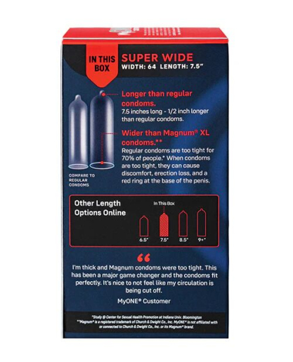 Презервативи MyONE Super Wide 10 шт, картонна коробка №3