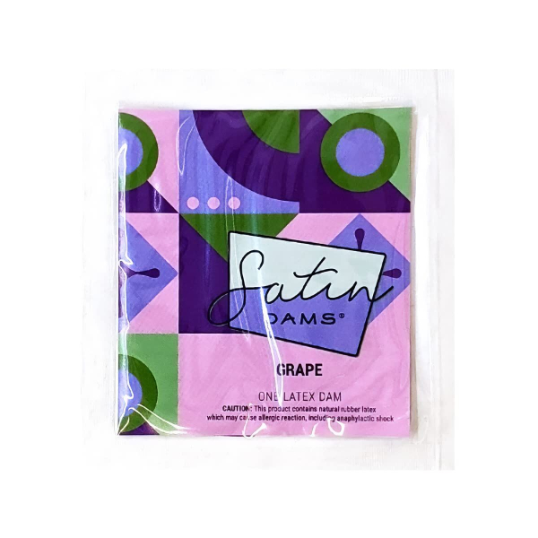 Латексна серветка Satin Dams Grape 1 шт - фото