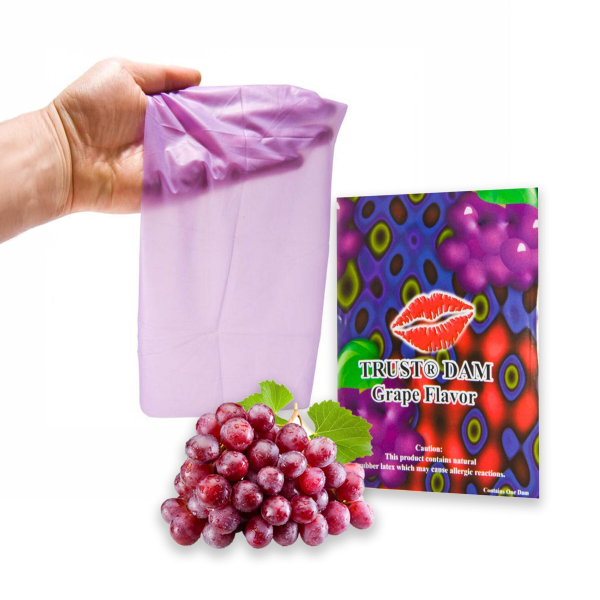 Латексна серветка Latex Dental Dams Grape 1 шт - фото