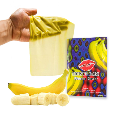 Латексна серветка Latex Dental Dams Banana 1 шт - фото