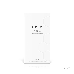 Презервативи LELO HEX Condoms Original 12 Pack, тонкі та суперміцні - фото