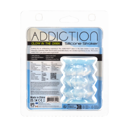 Мастурбатор ADDICTION Silicone Reversible Stroker – Glow in the Dark - - фото №11