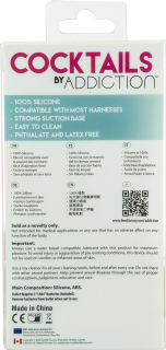 Фалоімітатор на присосці Cocktails by Addiction – Peach Bellini - - фото №8