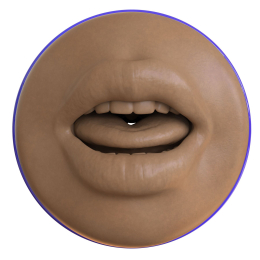 Мастурбатор-ротик Fleshlight Boost Blow Medium Dark Flesh, плаваючі кільця Turbo Tech - - фото №2