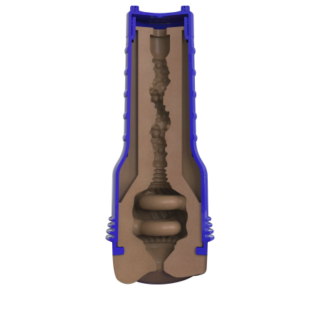 Мастурбатор-попка Fleshlight Boost Blast Female Medium Dark Flesh, плаваючі кільця Turbo Tech - фото №5