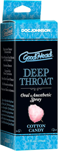 Спрей для мінету Doc Johnson GoodHead DeepThroat Spray - Cotton Candy 59 мл для глибокого мінету №2