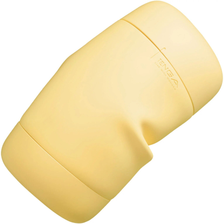 Мастурбатор TENGA PUFFY Custard Yellow, ультрам’який матеріал, багаторазовий, наскрізний - фото №5