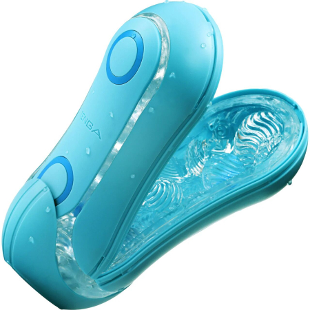 Мастурбатор Tenga Flip Orb — Ocean Blue, з можливістю зміни тиску та стимулювальними кульками всередині - фото №3