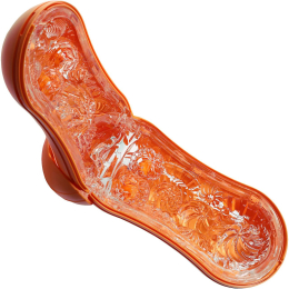 Мастурбатор Tenga Flip Orb — Sunset Orange, з можливістю зміни тиску та стимулювальними кульками всередині - - фото №2