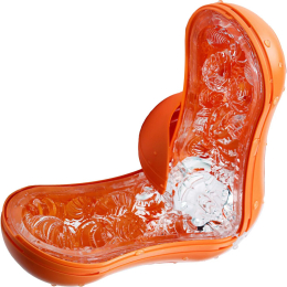 Мастурбатор Tenga Flip Orb — Sunset Orange, з можливістю зміни тиску та стимулювальними кульками всередині - - фото №8